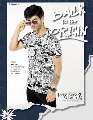 Catálogo Mundo Terra: Ropa Caballero Primavera Verano 2024